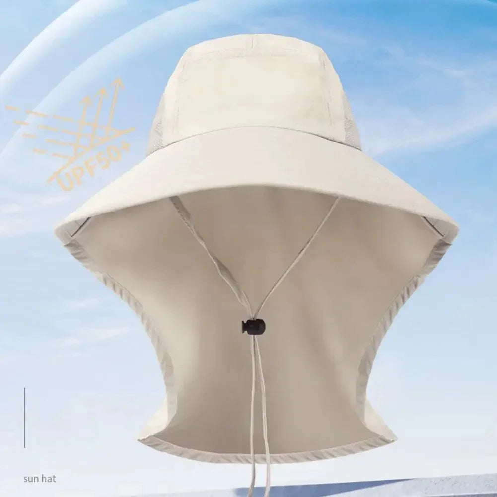 Sombrero de Ala Ancha Unisex con Flap y Protección Solar UPF 50+ | Outdoor