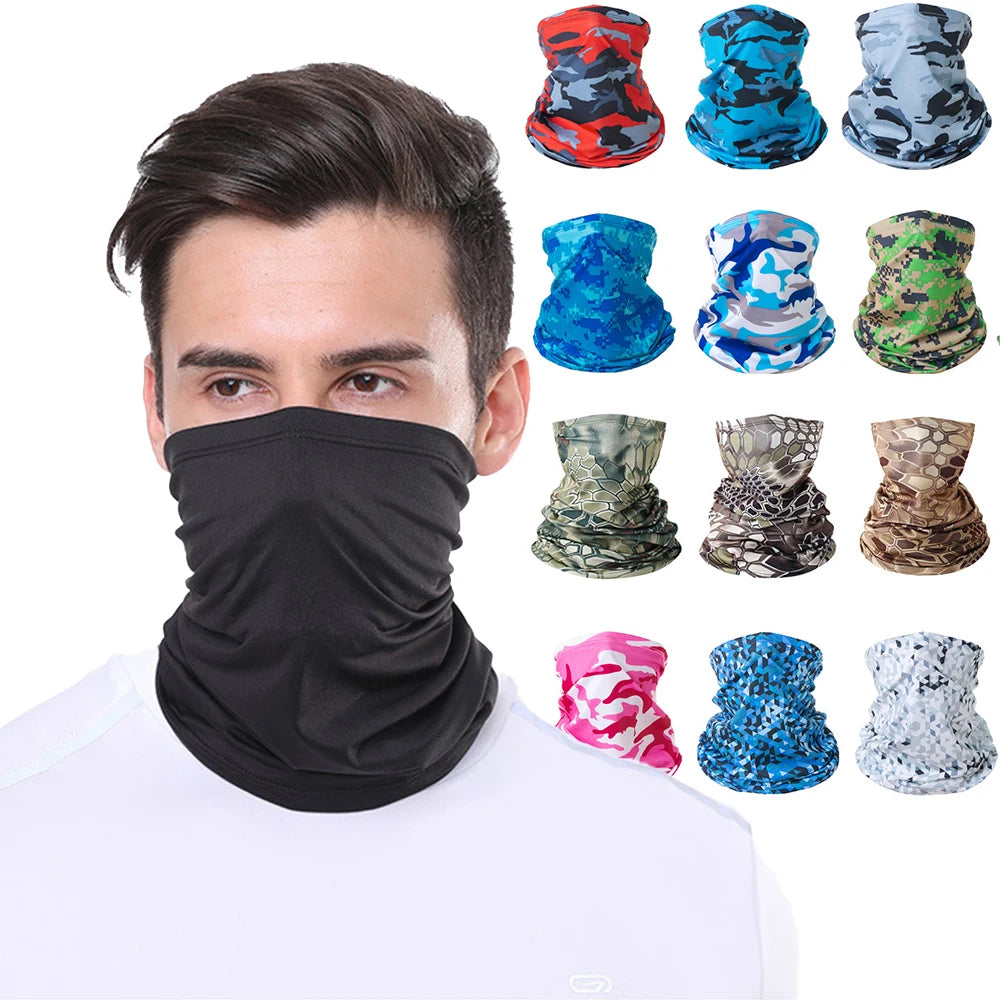 Bandana Multifuncional de Seda para Motociclismo y Actividades al Aire Libre