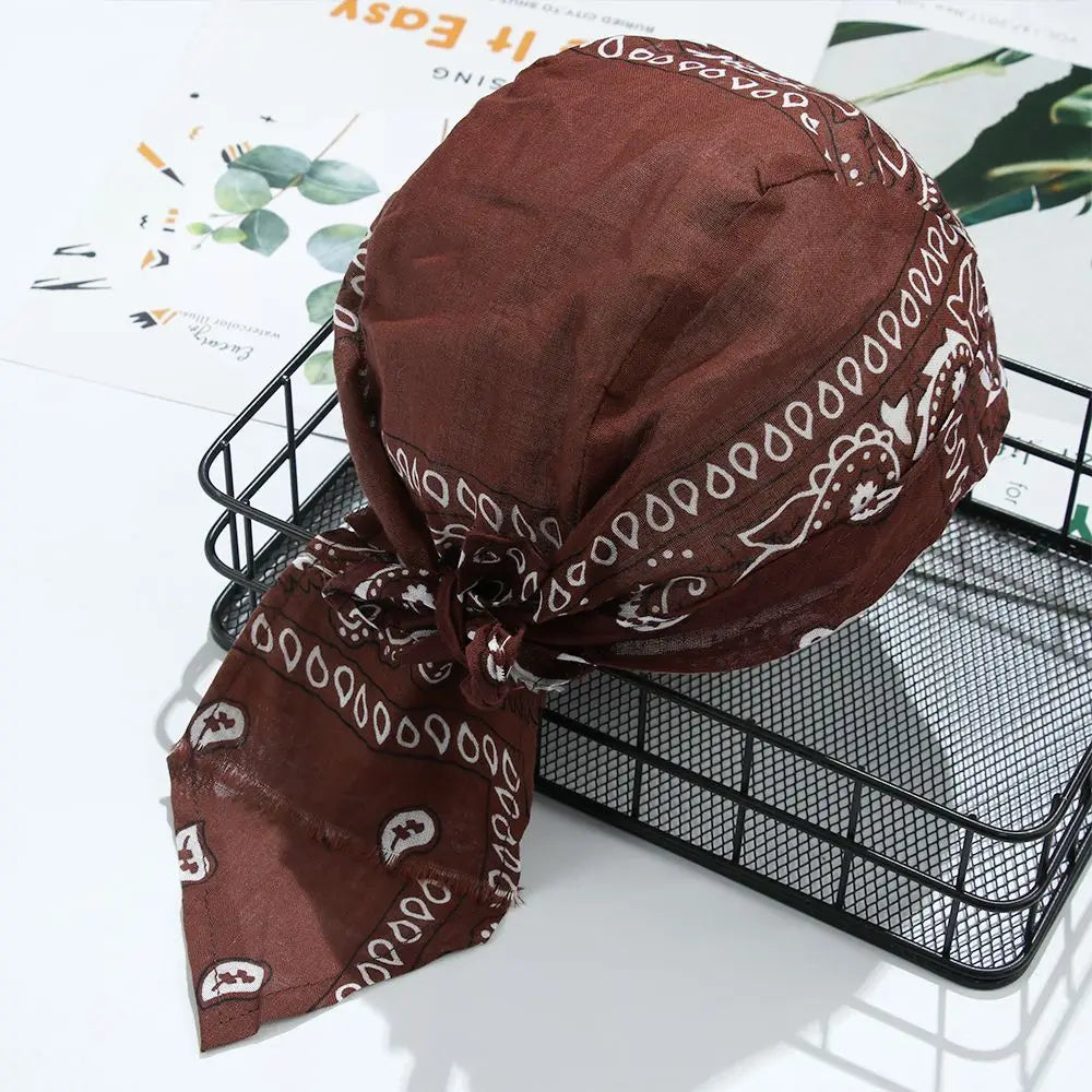 Pañuelo Bandana Tipo Pirata Unisex de Algodón Secado Rápido