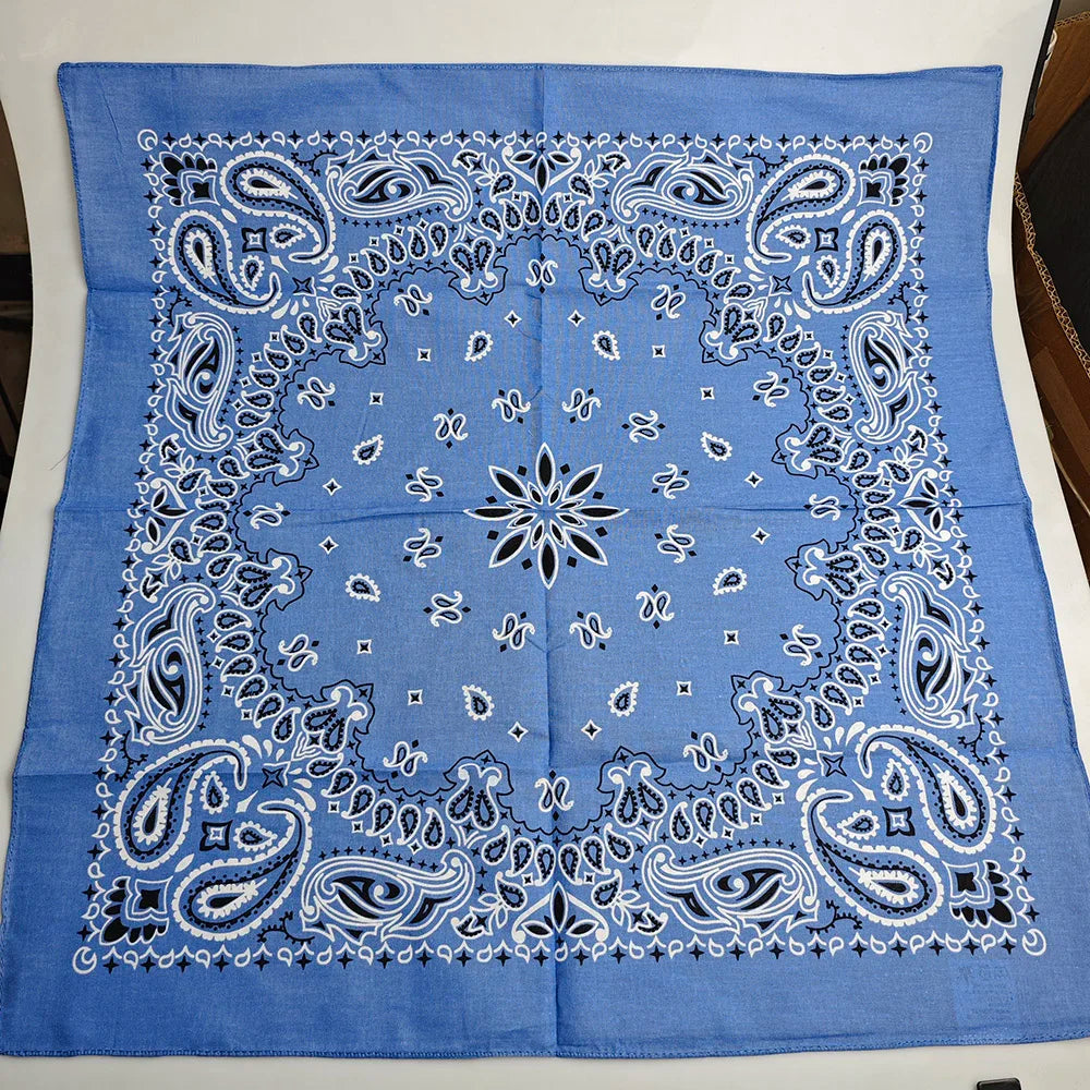 Bandana de Algodón 100% Estampado Paisley 55x55cm Unisex