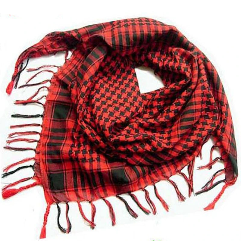 Pañuelo Árabe Táctico Ligero Unisex Bufanda Estilo Keffiyeh Primavera-Verano