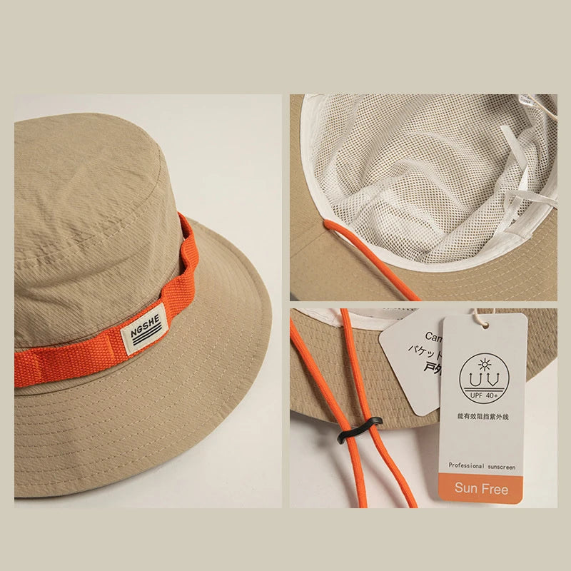 Sombrero Bucket Unisex de Verano con Protección Solar UV para Hombre y Mujer