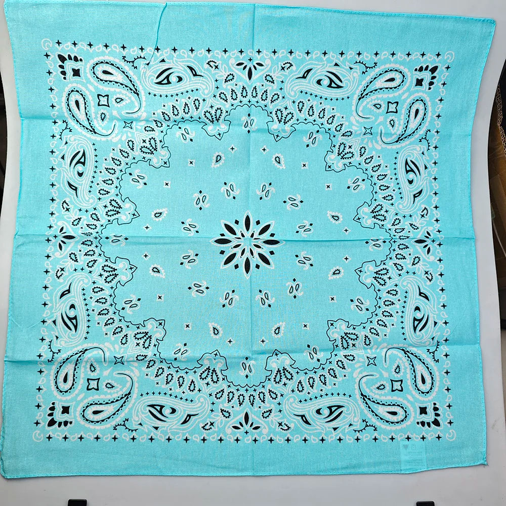 Bandana de Algodón 100% Estampado Paisley 55x55cm Unisex
