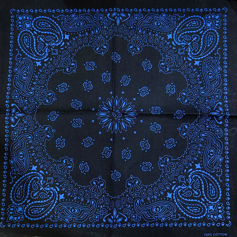 Bandana de Algodón 100% Estampado Paisley 55x55cm Unisex