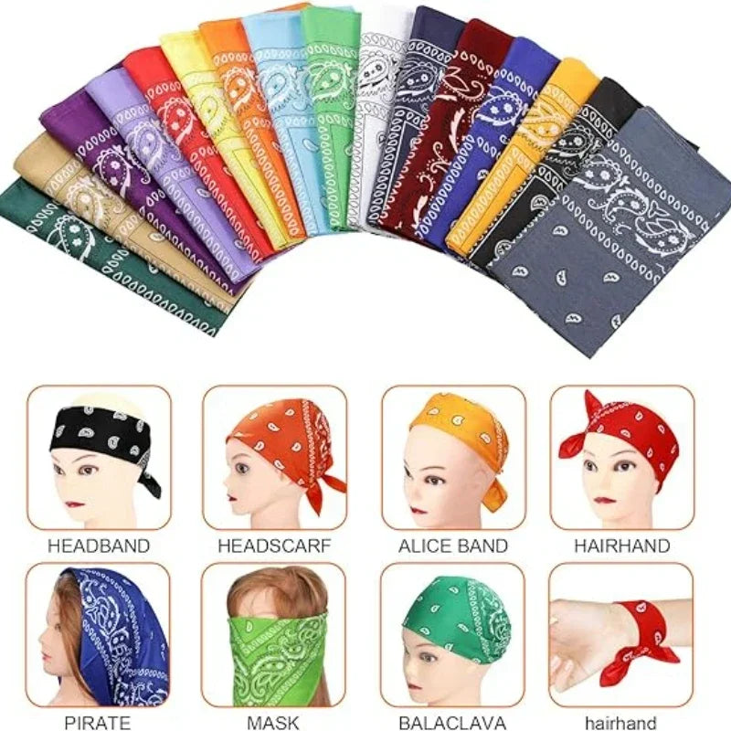 Bandana Bohemia con Estampado Paisley Unisex Multifuncional