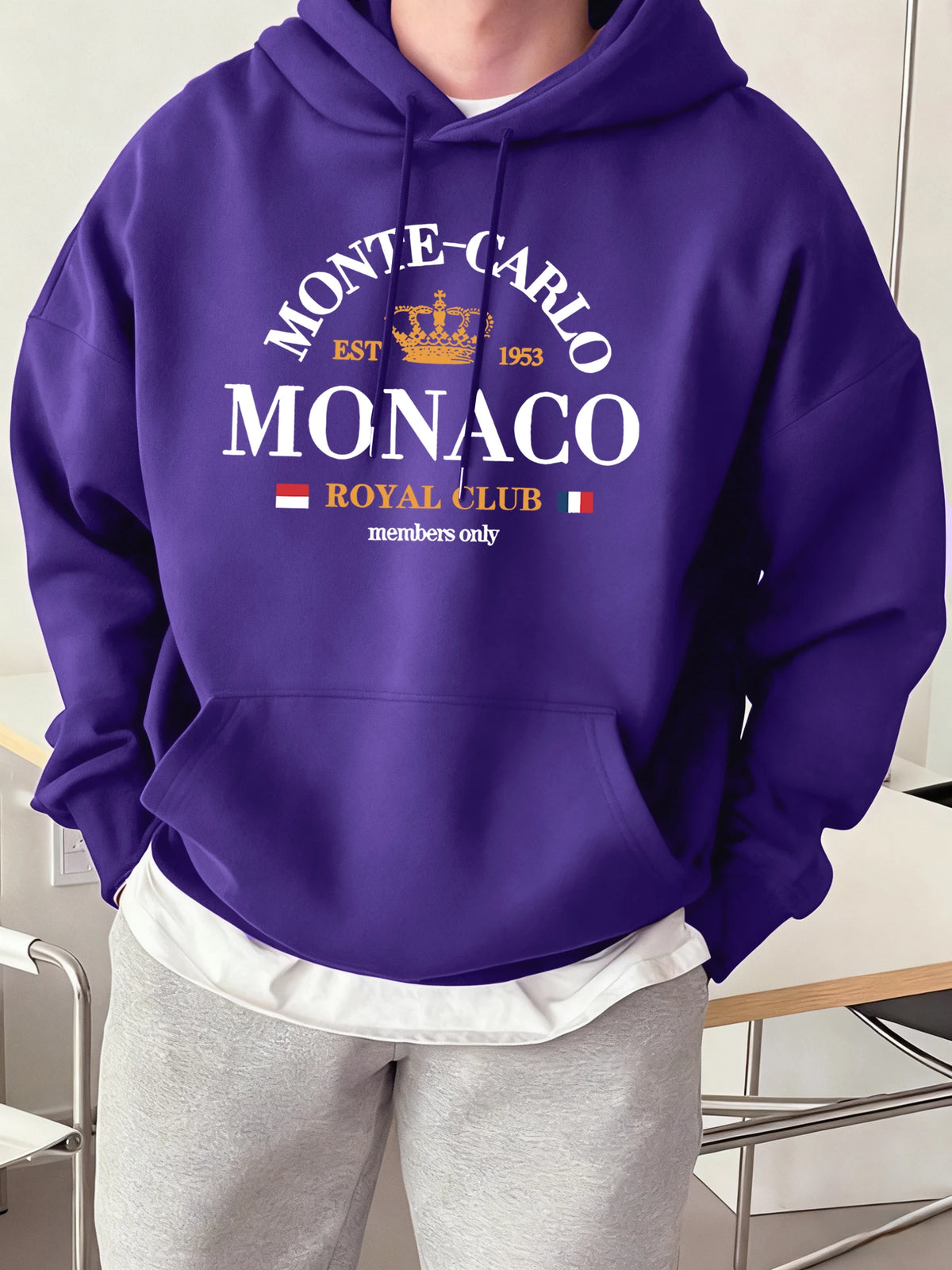 Sudadera Universitaria Hombre Monaco Royal Club