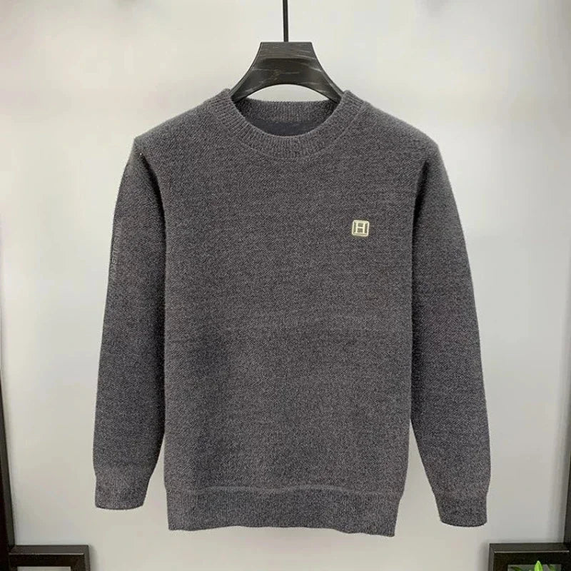 Jersey para Hombre con Forro Polar Térmico Cuello Redondo