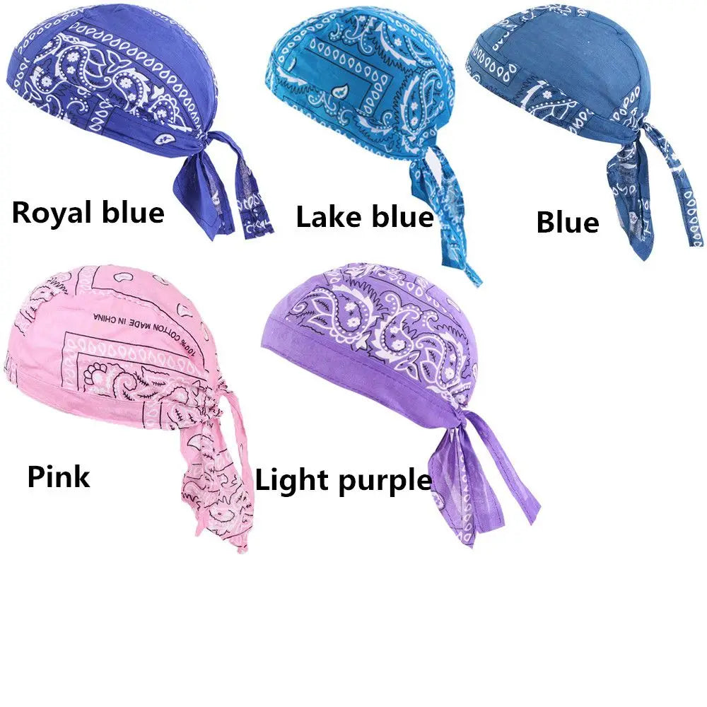 Pañuelo Bandana Tipo Pirata Unisex de Algodón Secado Rápido