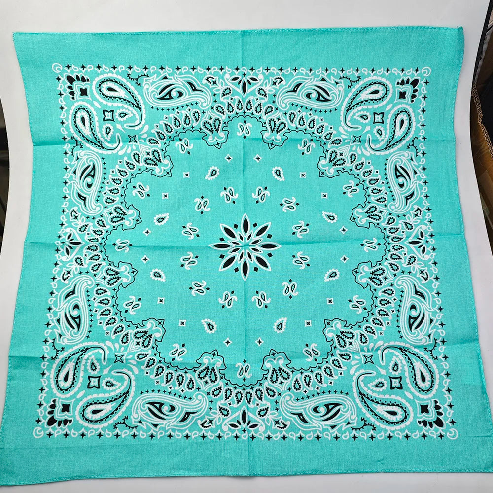 Bandana de Algodón 100% Estampado Paisley 55x55cm Unisex