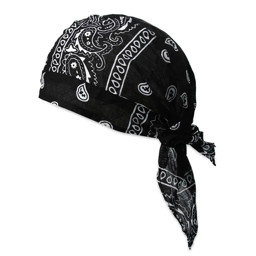 Pañuelo Bandana Tipo Pirata Unisex de Algodón Secado Rápido