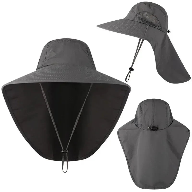 Sombrero de Ala Ancha Unisex con Protección Solar y Cuello | Outdoor