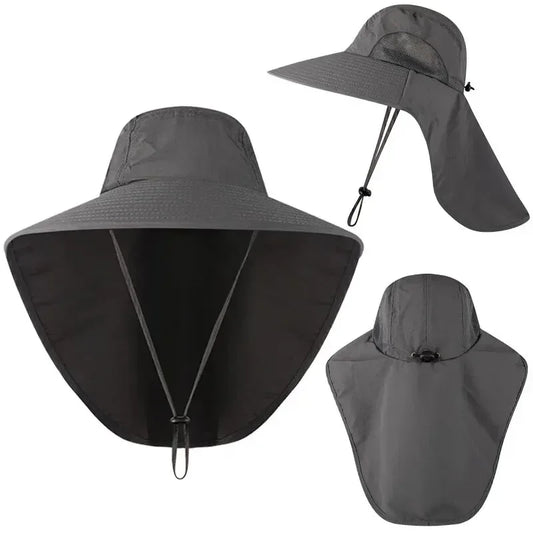 Sombrero de Ala Ancha Unisex con Protección Solar y Cuello | Outdoor