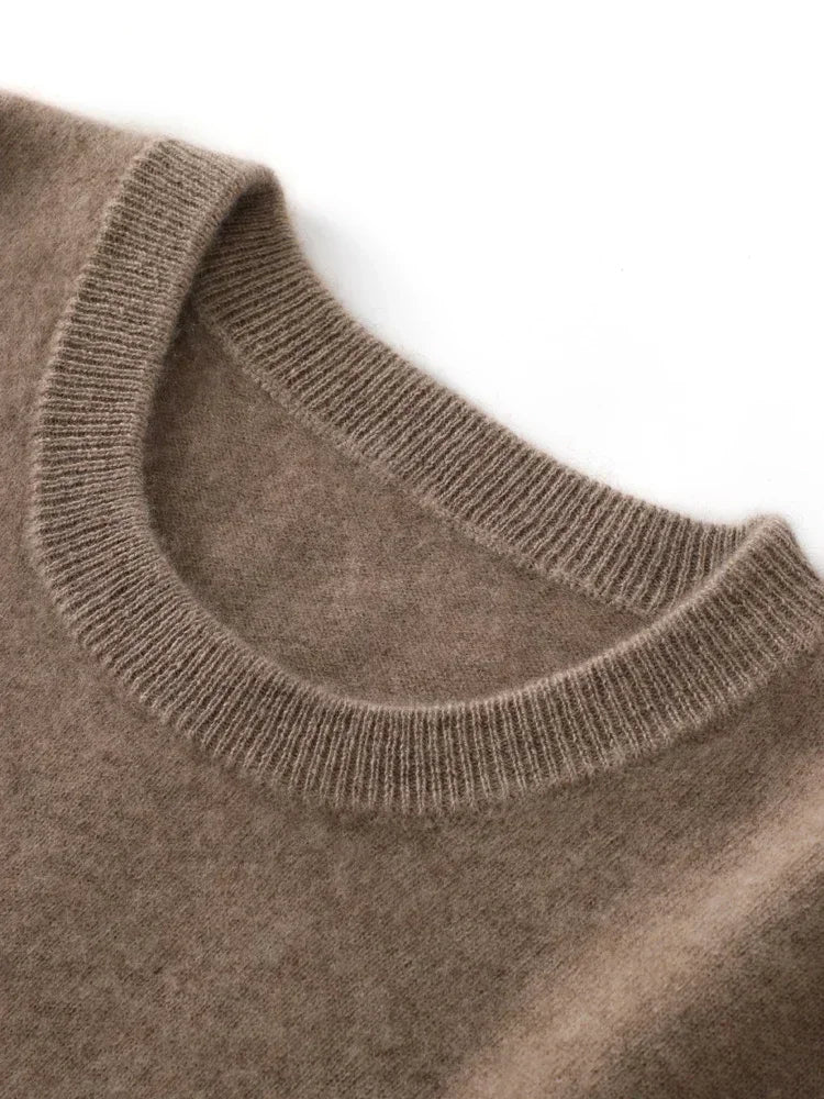 Jersey de Lana Merino 100% para Hombre con Cuello Redondo