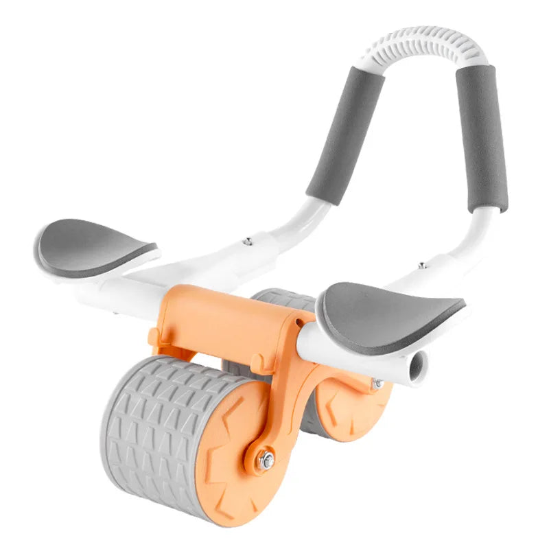 Rueda Abdominal con Display y Soportes para Codos y Teléfono Móvil