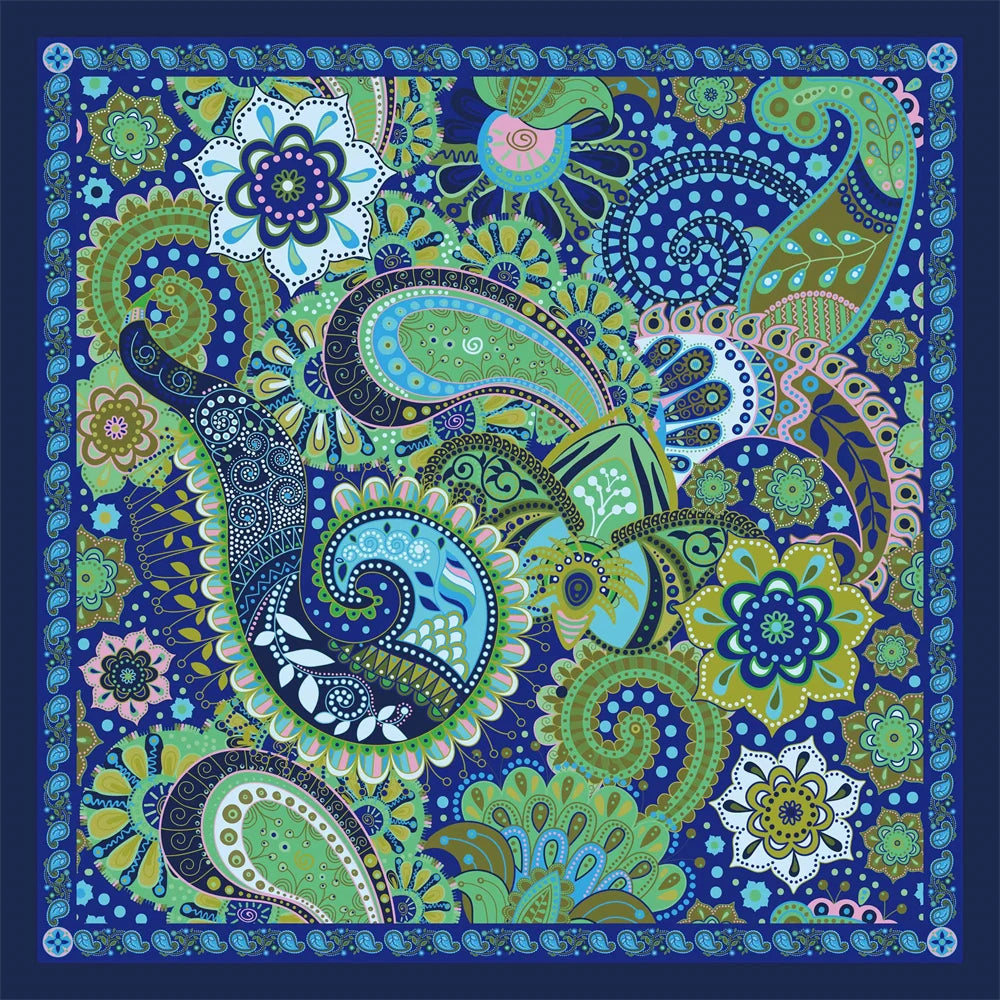 Bandana Cuadrada de Algodón con Estampado Hip Hop Skull Unisex