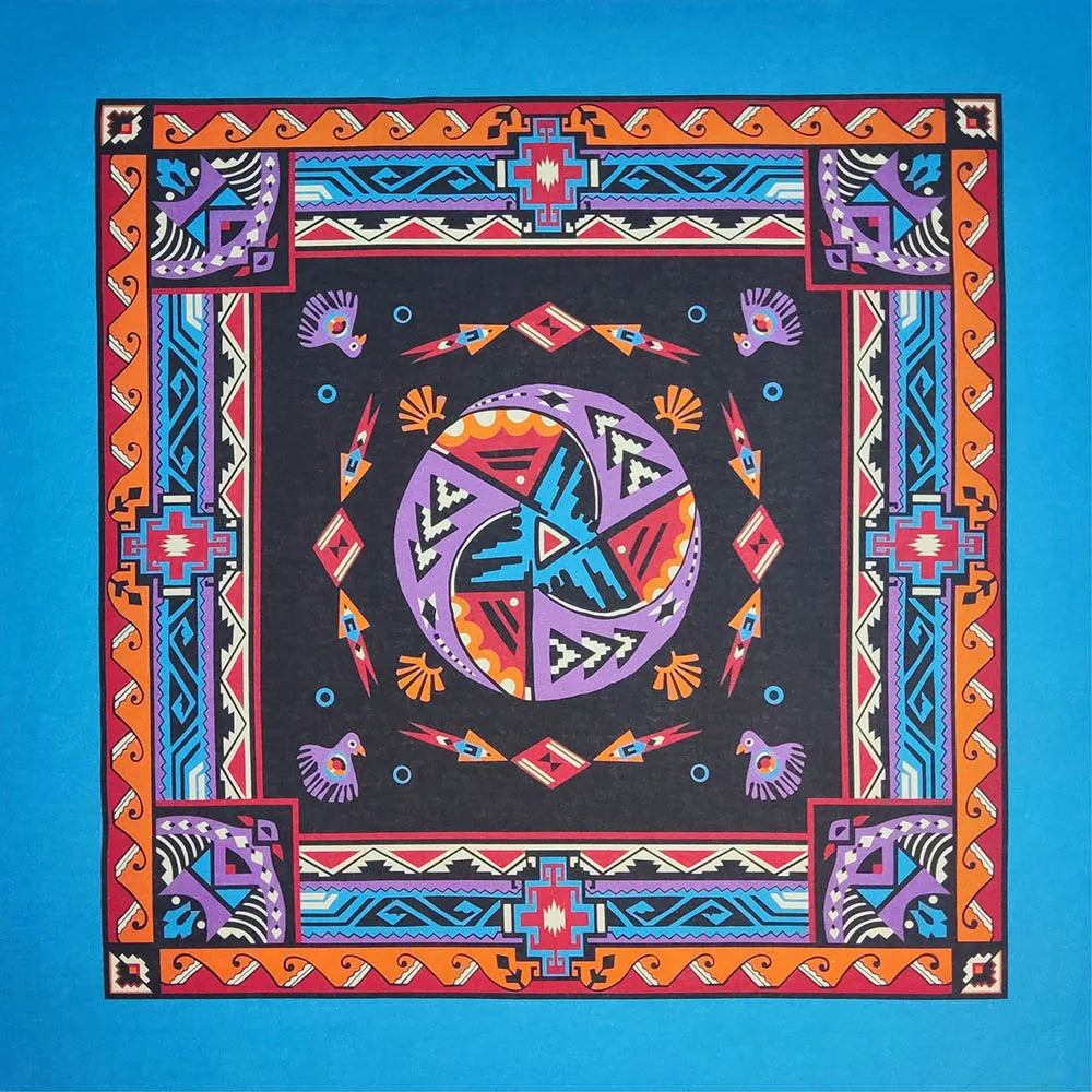 Bandana Cuadrada de Algodón con Estampado Hip Hop Skull Unisex