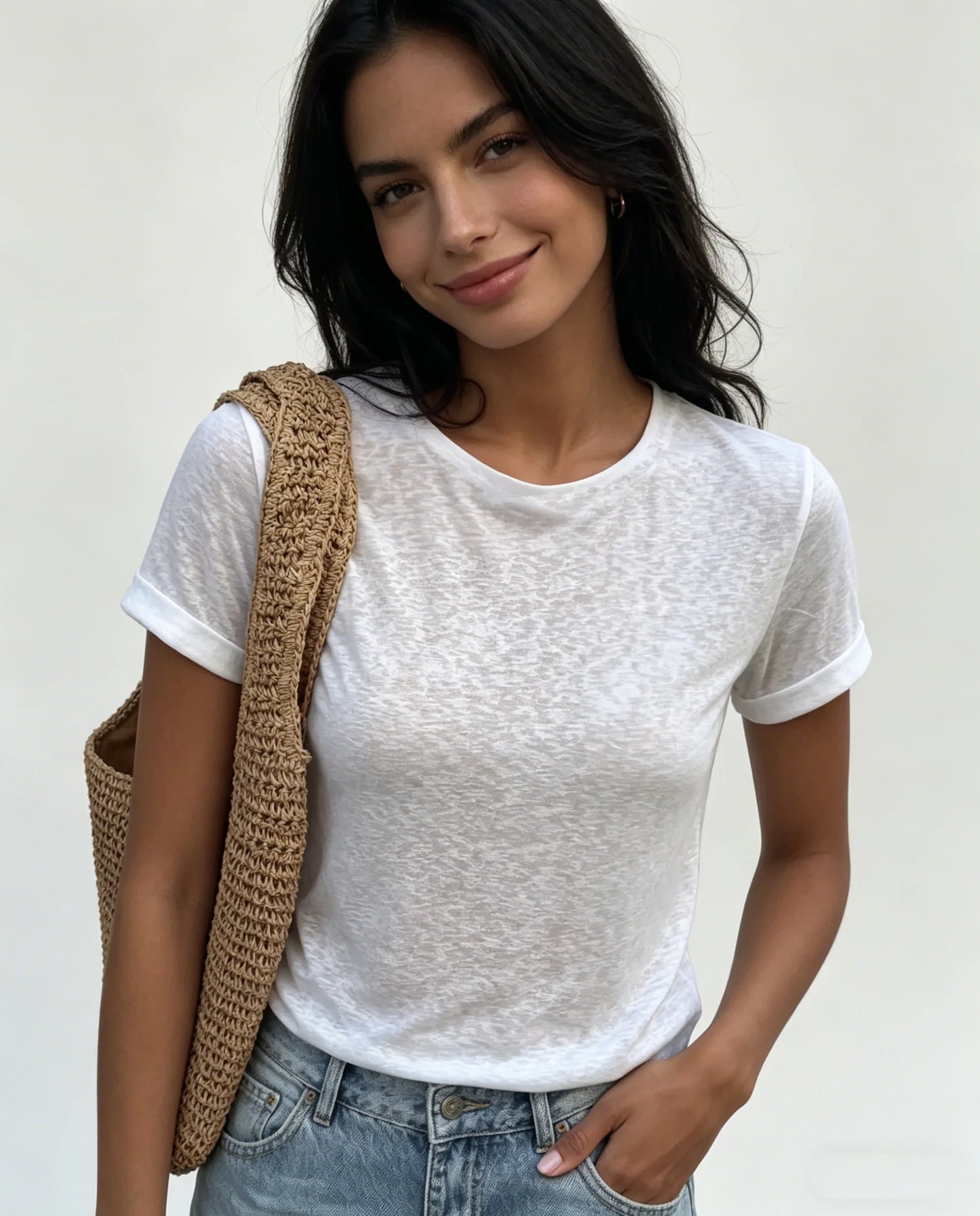 Conjunto Mujer Casual Top Manga Larga y Pantalón Fluido