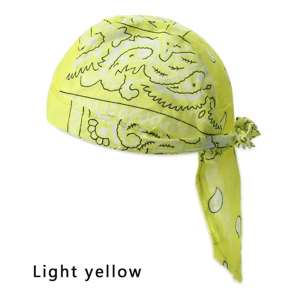 Pañuelo Bandana Tipo Pirata Unisex de Algodón Secado Rápido