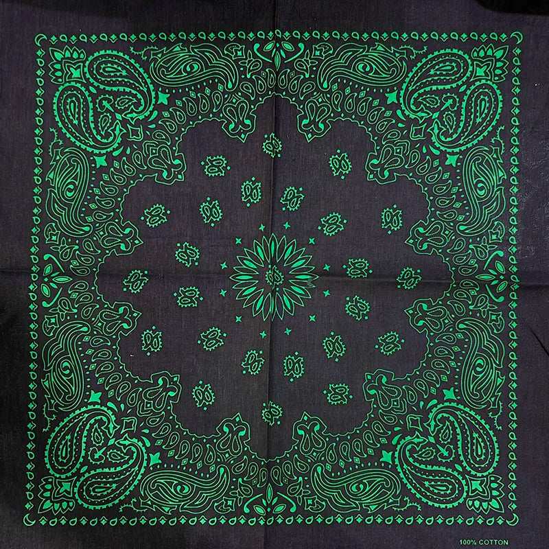 Bandana de Algodón 100% Estampado Paisley 55x55cm Unisex