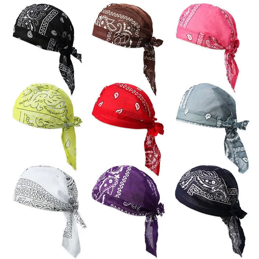 Pañuelo Bandana Tipo Pirata Unisex de Algodón Secado Rápido