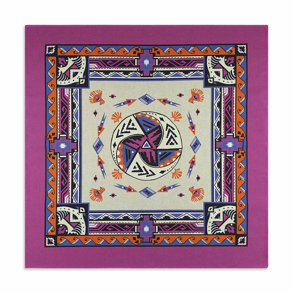 Bandana Cuadrada de Algodón con Estampado Hip Hop Skull Unisex