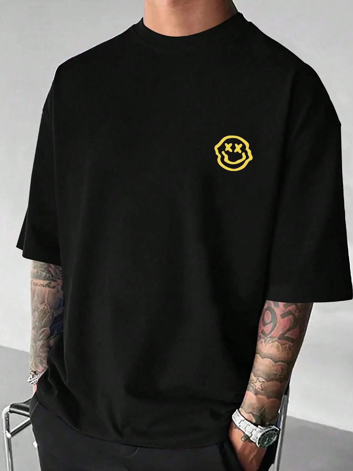 Camiseta de Manga Corta Estampada Oversize It´s Not That Serious - High Trend Coture