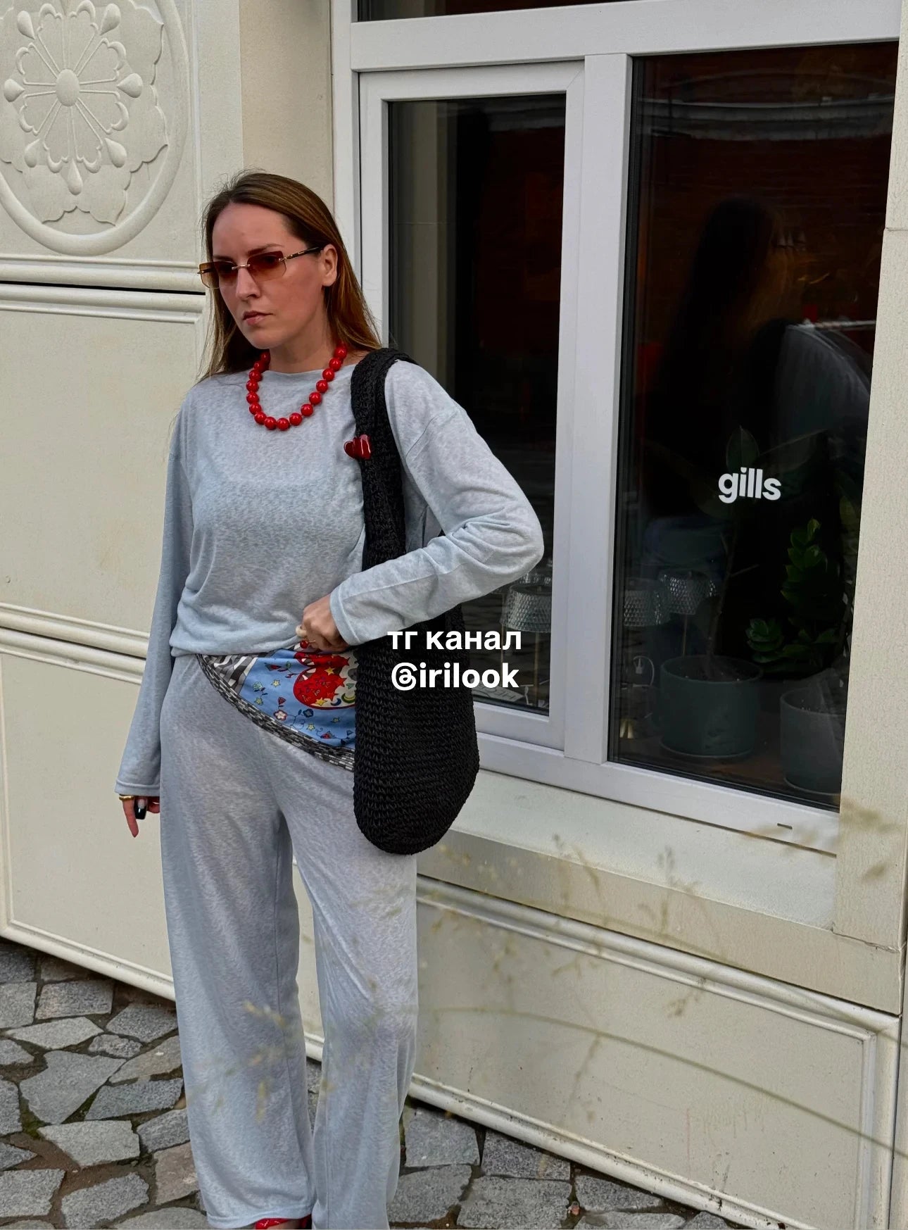 Conjunto Mujer Casual Top Manga Larga y Pantalón Fluido