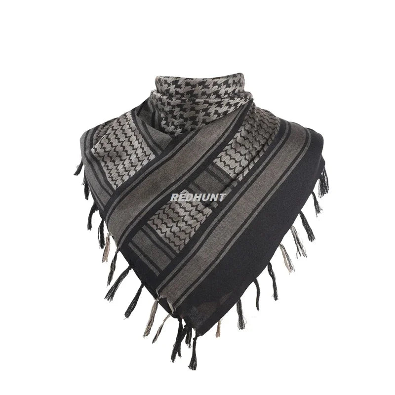 Pañuelo Árabe Shemagh Keffiyeh Algodón Bufanda Táctica Unisex de Invierno