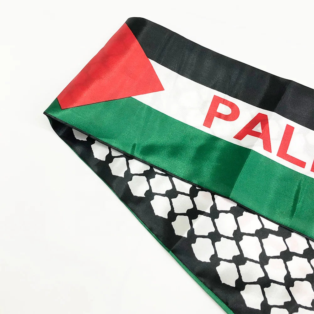 Pañuelo Personalizado con Bandera de Palestina | 14x130 cm Satinado