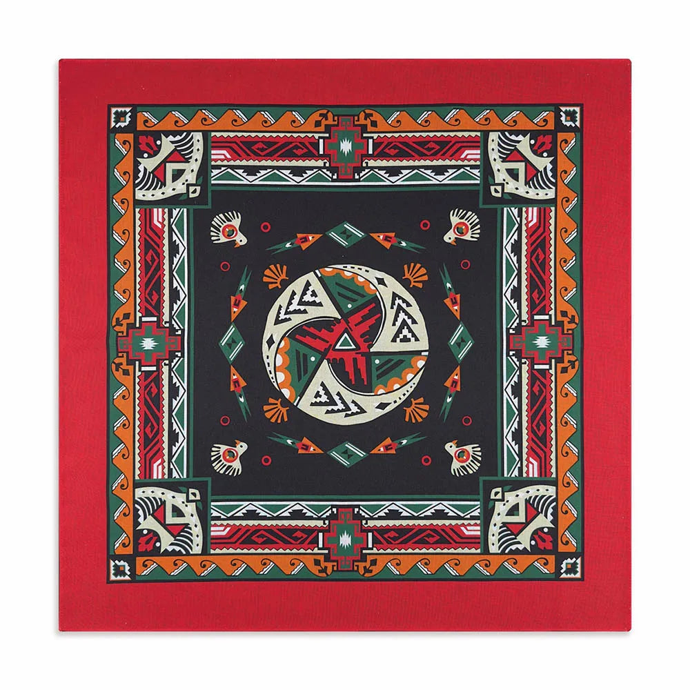 Bandana Cuadrada de Algodón con Estampado Hip Hop Skull Unisex