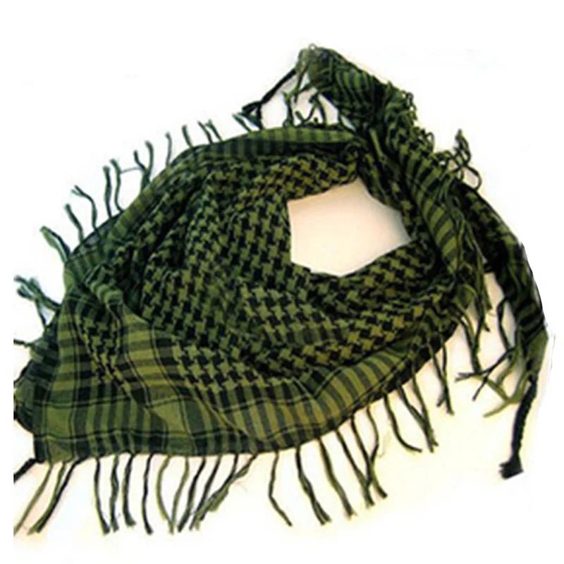 Pañuelo Árabe Táctico Ligero Unisex Bufanda Estilo Keffiyeh Primavera-Verano