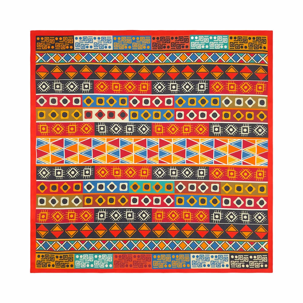 Bandana Cuadrada de Algodón con Estampado Hip Hop Skull Unisex