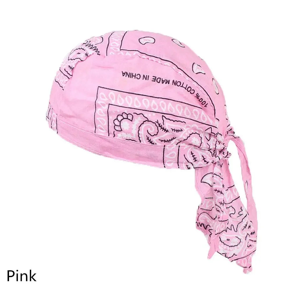 Pañuelo Bandana Tipo Pirata Unisex de Algodón Secado Rápido