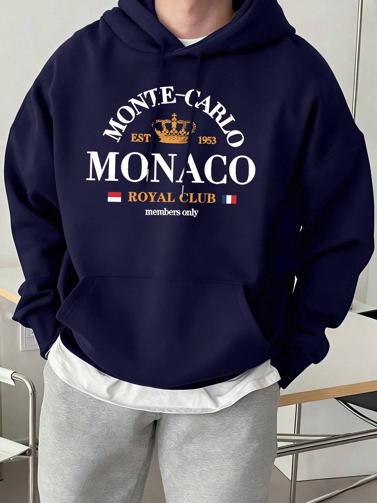 Sudadera Universitaria Hombre Monaco Royal Club