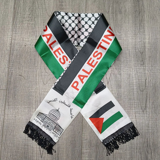 Pañuelo Personalizado con Bandera de Palestina | 14x130 cm Satinado