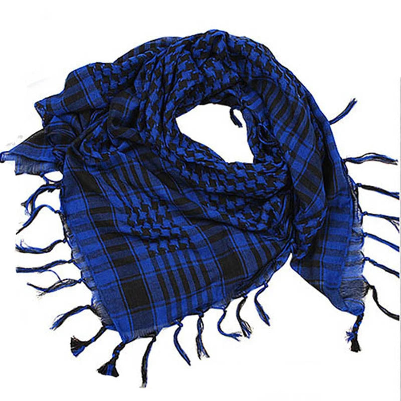 Pañuelo Árabe Táctico Ligero Unisex Bufanda Estilo Keffiyeh Primavera-Verano