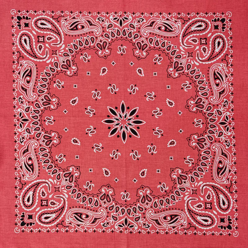 Bandana de Algodón 100% Estampado Paisley 55x55cm Unisex