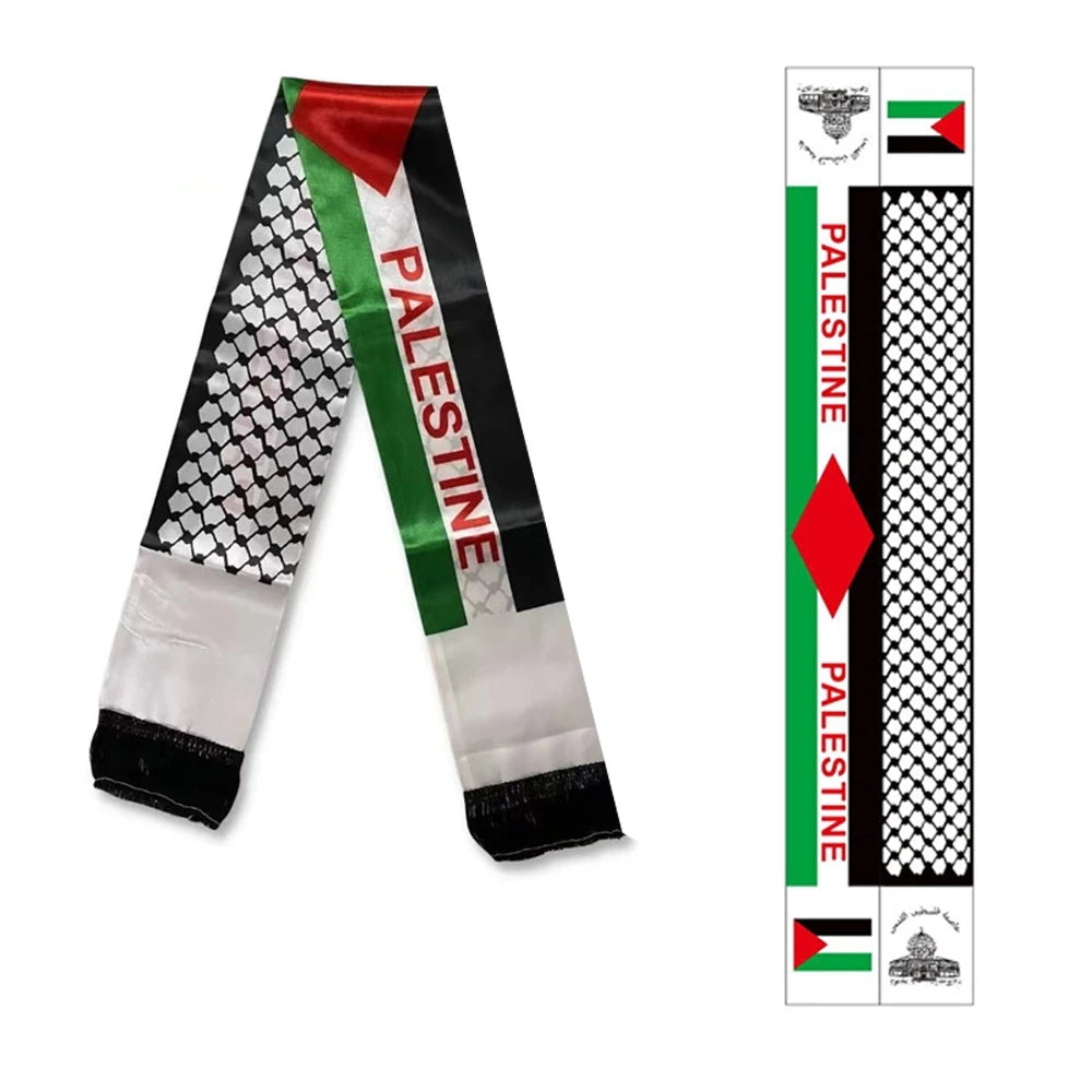 Pañuelo Personalizado con Bandera de Palestina | 14x130 cm Satinado