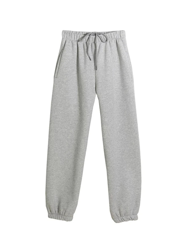 Conjunto de Chándal para Mujer Liso con Forro para Invierno
