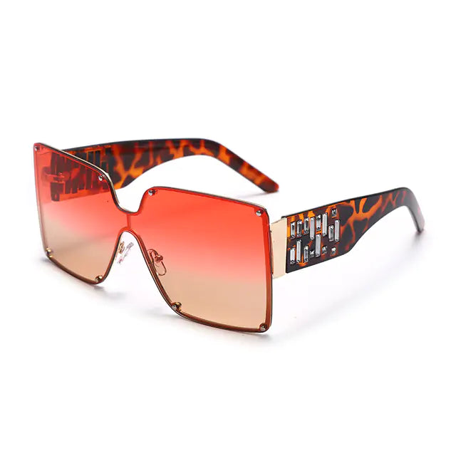 Oversized Rimless Sunglasses - High Trend Coture