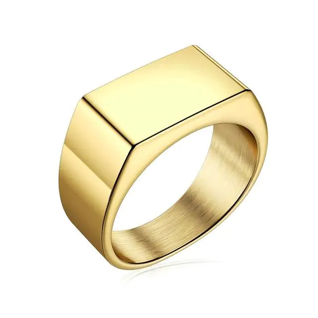 Men's Square Charm Ring - High Trend Coture