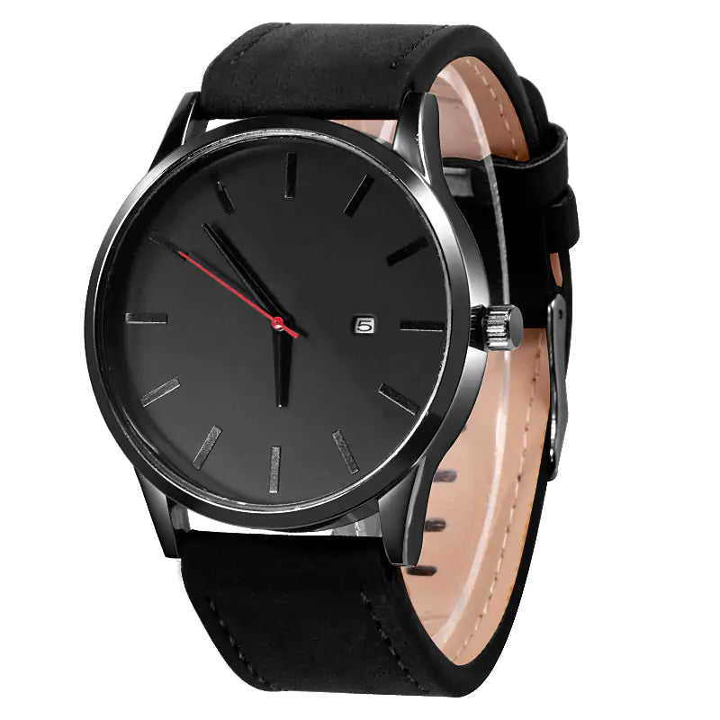 Leather Quartz Watch - High Trend Coture