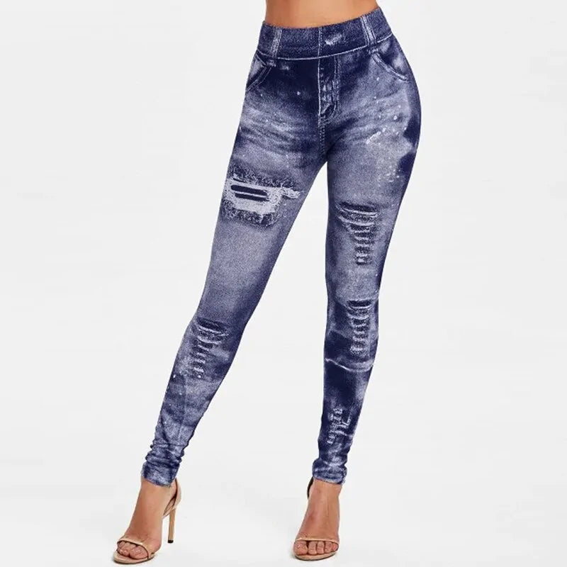Leggings de Cintura Alta y Bolsillos Cargo Traseros - High Trend Coture