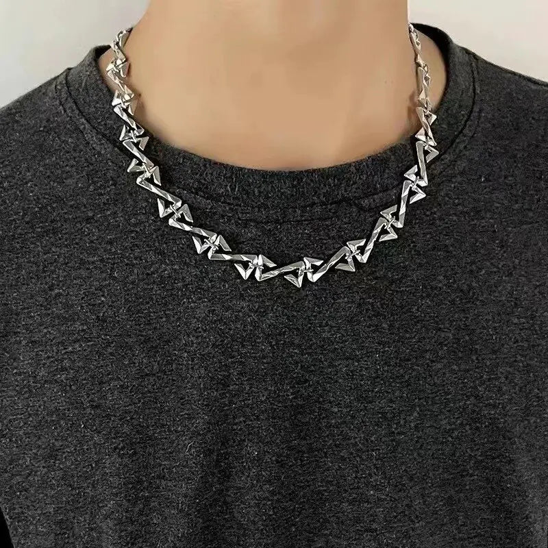 Stainless Steel Z Letter Chain Necklace - High Trend Coture