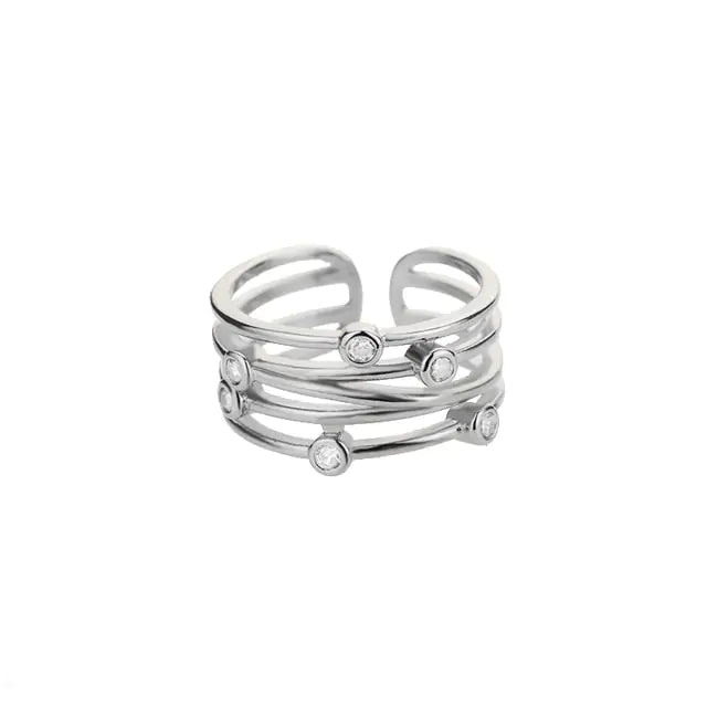 Classic Twist Chain Open Rings - High Trend Coture