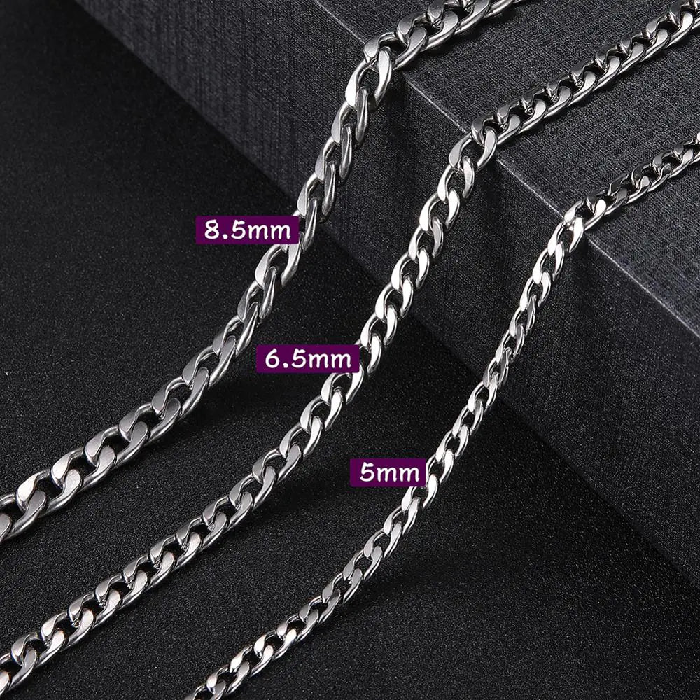 Men's Curb Cuban Chain Necklace - High Trend Coture