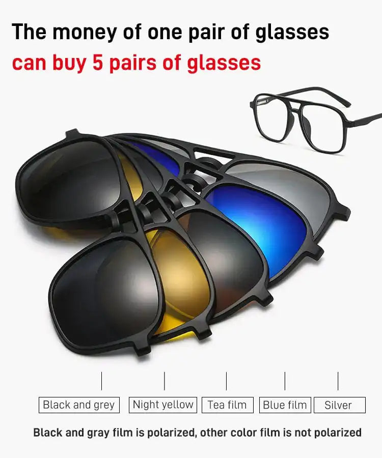 Magnetic Polarized Sunglasses - High Trend Coture