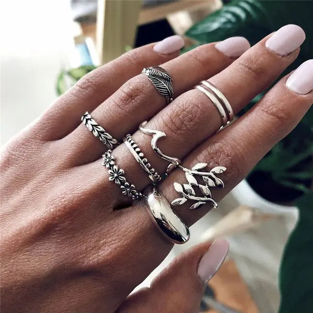 Geometric Infinity Rings Set - High Trend Coture