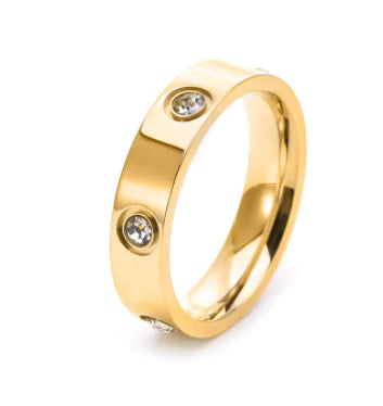 Classic Cross with Stone Rings - High Trend Coture