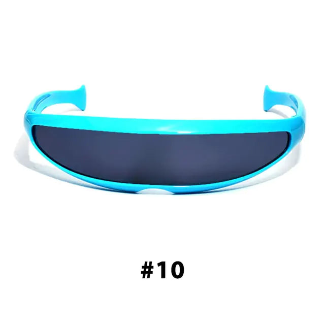 Futuristic Narrow Cyclops Sunglasses - High Trend Coture